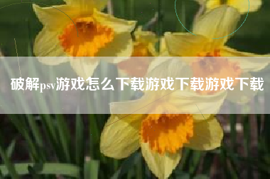破解psv游戏怎么下载游戏下载游戏下载  第1张