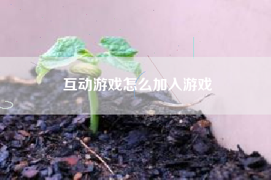 互动游戏怎么加入游戏  第1张