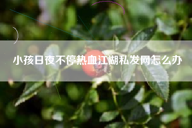 小孩日夜不停热血江湖私发网怎么办  第1张