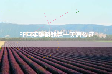 非常英雄游戏第一关怎么过  第1张