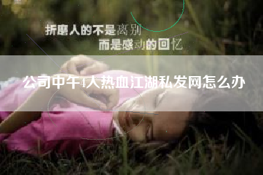 公司中午4人热血江湖私发网怎么办  第1张