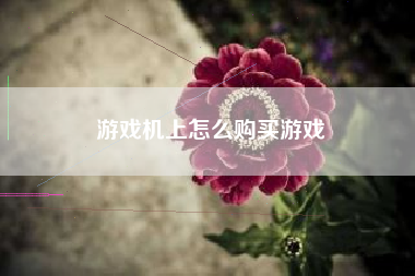游戏机上怎么购买游戏