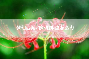 梦幻西游sf移动到c盘怎么办