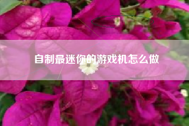 自制最迷你的游戏机怎么做