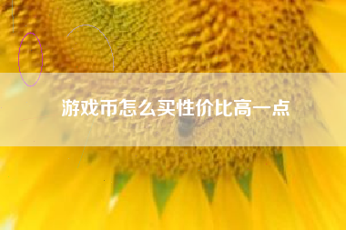 游戏币怎么买性价比高一点