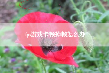 fps游戏卡顿掉帧怎么办