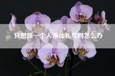 只想跟一个人诛仙私发网怎么办