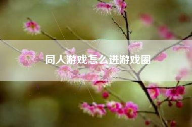 同人游戏怎么进游戏圈