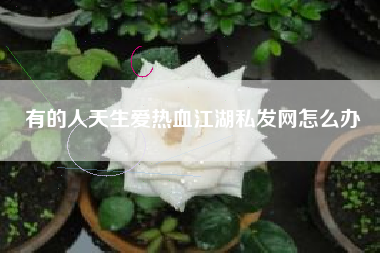有的人天生爱热血江湖私发网怎么办
