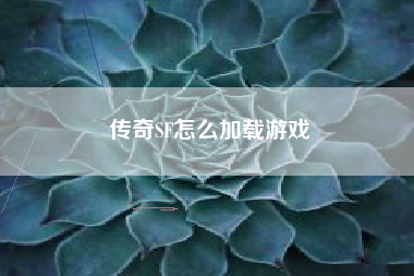 传奇SF怎么加载游戏