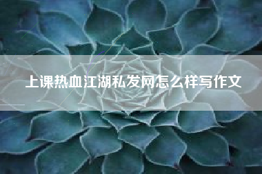 上课热血江湖私发网怎么样写作文