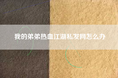 我的弟弟热血江湖私发网怎么办
