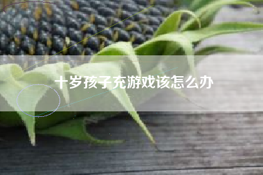 十岁孩子充游戏该怎么办