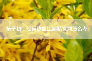 孩子初二经常热血江湖私发网怎么办