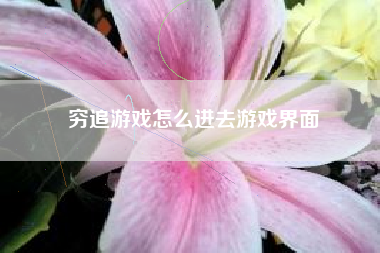 穷追游戏怎么进去游戏界面