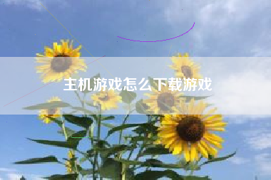 主机游戏怎么下载游戏