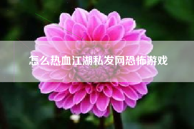 怎么热血江湖私发网恐怖游戏