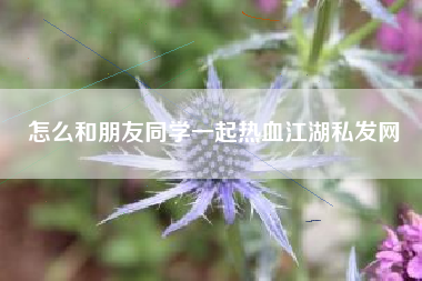 怎么和朋友同学一起热血江湖私发网