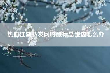 热血江湖私发网时鼠标总碰边怎么办