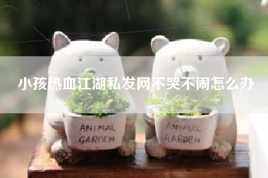 小孩热血江湖私发网不哭不闹怎么办