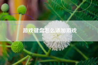 游戏键盘怎么添加游戏