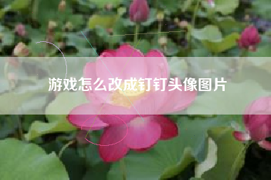 游戏怎么改成钉钉头像图片