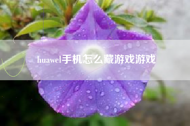 huawel手机怎么藏游戏游戏