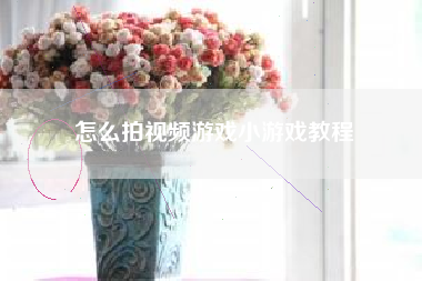 怎么拍视频游戏小游戏教程