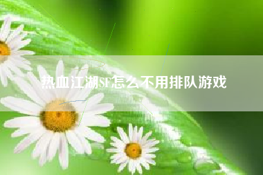 热血江湖SF怎么不用排队游戏