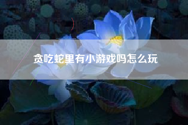 贪吃蛇里有小游戏吗怎么玩  第1张