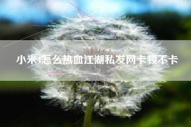 小米4怎么热血江湖私发网卡顿不卡