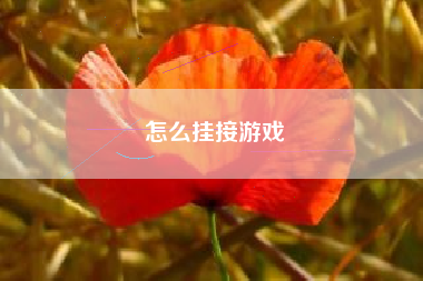 怎么挂接游戏