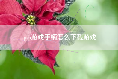 psp游戏手柄怎么下载游戏